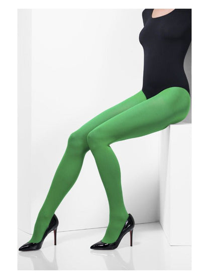 Opaque Tights, Green - Adult Weekender