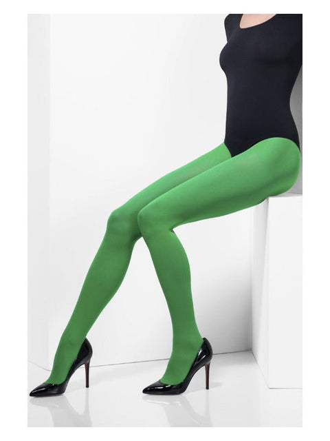 Opaque Tights, Green - Adult Weekender