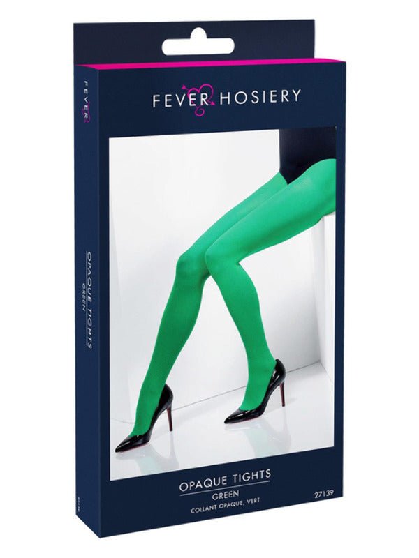 Opaque Tights, Green - Adult Weekender