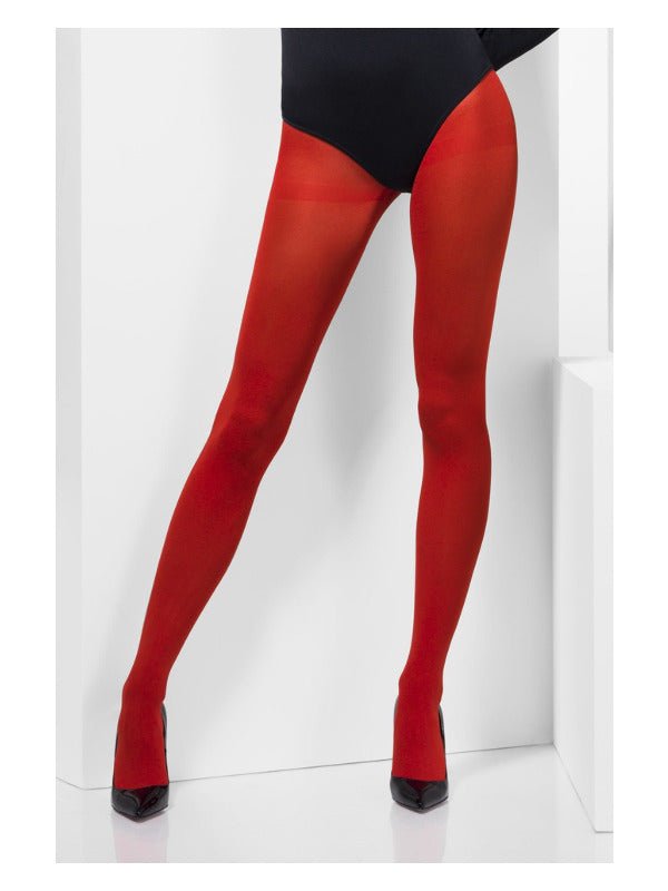Opaque Tights, Red - Adult Weekender