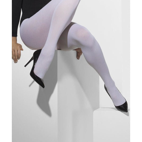 Opaque Tights, White - Adult Weekender