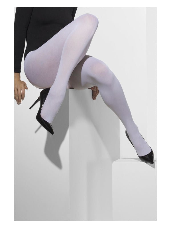Opaque Tights, White - Adult Weekender