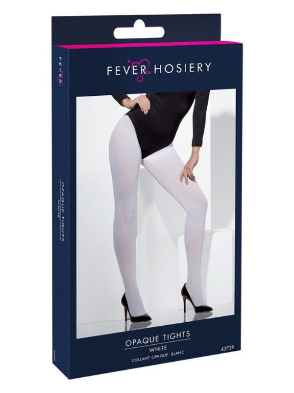 Opaque Tights, White - Adult Weekender