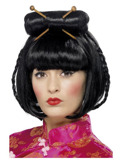 Oriental Lady Wig, Black - Adult Weekender