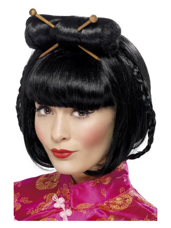Oriental Lady Wig, Black - Adult Weekender