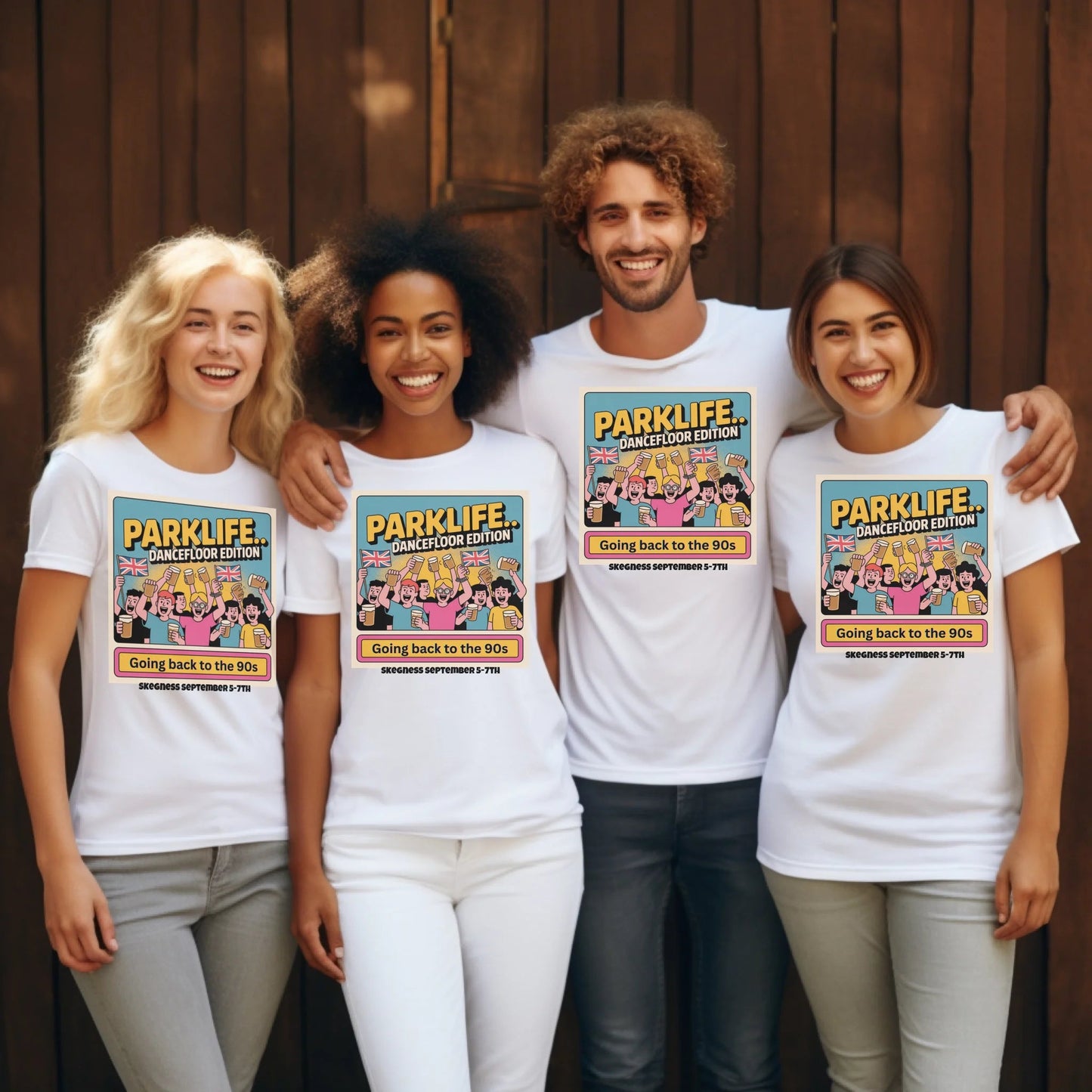 Parklife Dancefloor Edition - Adult Weekender Front and Back Personalised Unisex Heavy T-Shirt or Hoodie - 90s - Adult Weekender