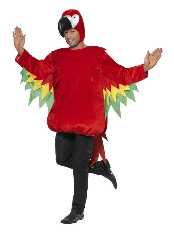 Parrot Costume, Red - Adult Weekender