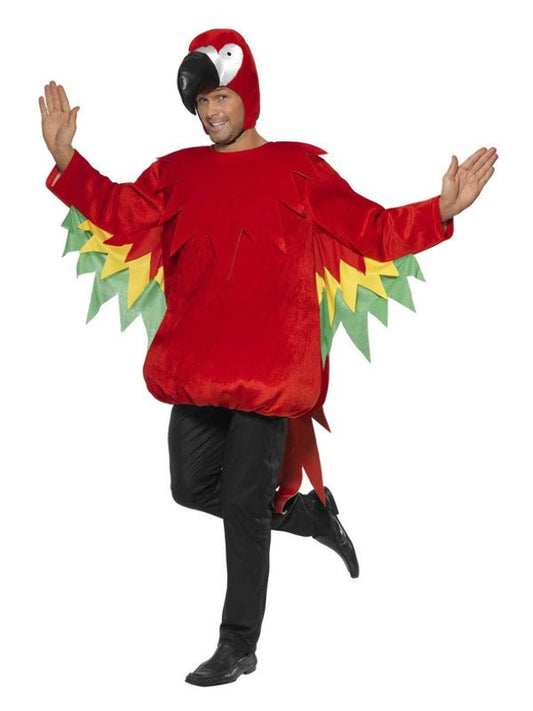 Parrot Costume, Red - Adult Weekender