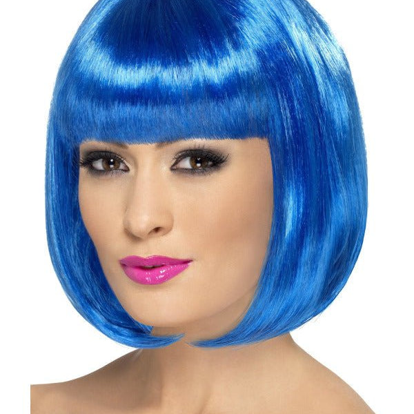 Partyrama Wig, 12 inch, Blue - Adult Weekender