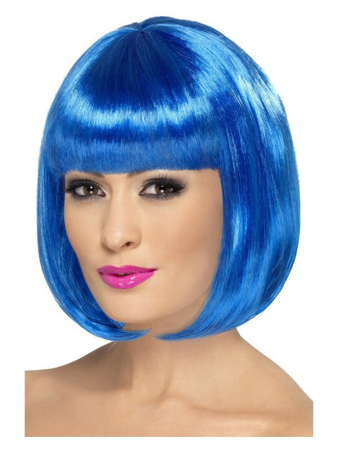 Partyrama Wig, 12 inch, Blue - Adult Weekender