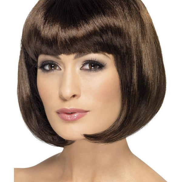 Partyrama Wig, 12 inch, Brown - Adult Weekender