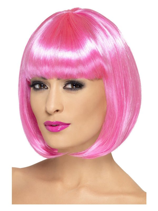 Partyrama Wig, 12 inch, Pink - Adult Weekender