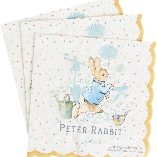 Peter Rabbit Classic Tableware Party Napkins x16 - Adult Weekender