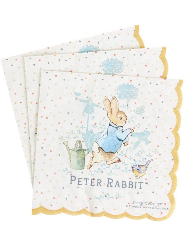 Peter Rabbit Classic Tableware Party Napkins x16 - Adult Weekender
