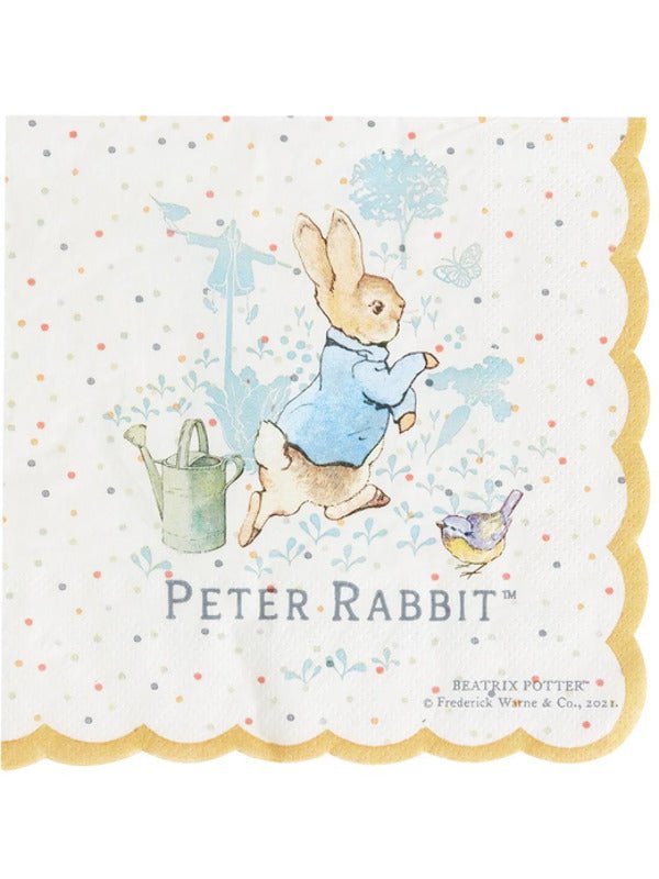 Peter Rabbit Classic Tableware Party Napkins x16 - Adult Weekender