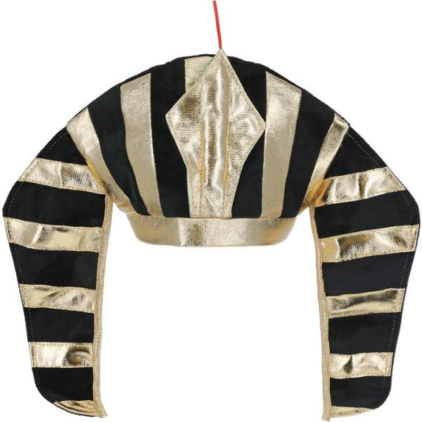 Pharaoh Headpiece, Black & Gold - Adult Weekender