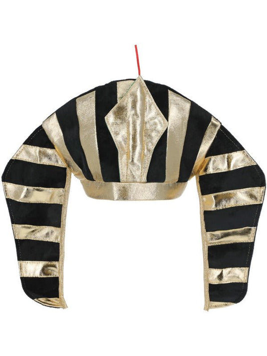 Pharaoh Headpiece, Black &amp; Gold - Adult Weekender