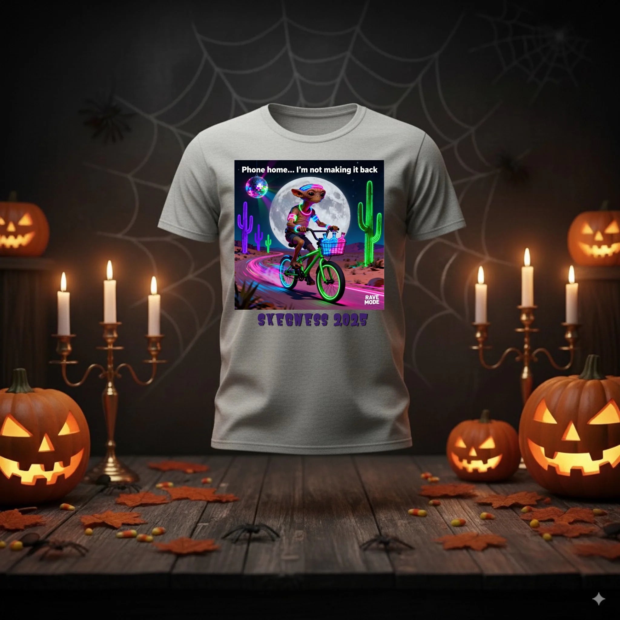 Phone Home - Adult Weekender Unisex Heavy T-Shirt - Stags, Hens, Birthdays Halloween - Adult Weekender