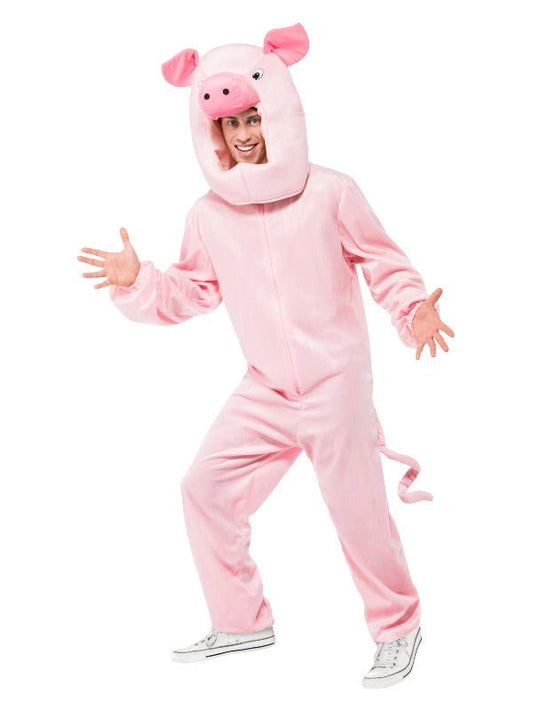 Pig Costume, Pink - Adult Weekender