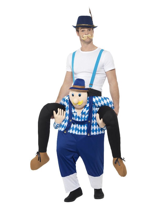 Piggyback Bavarian Costume, Blue - Adult Weekender