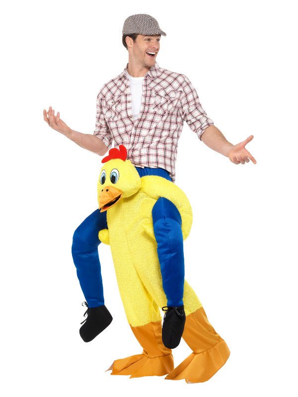 Piggyback Chicken Costume, Yellow - Adult Weekender