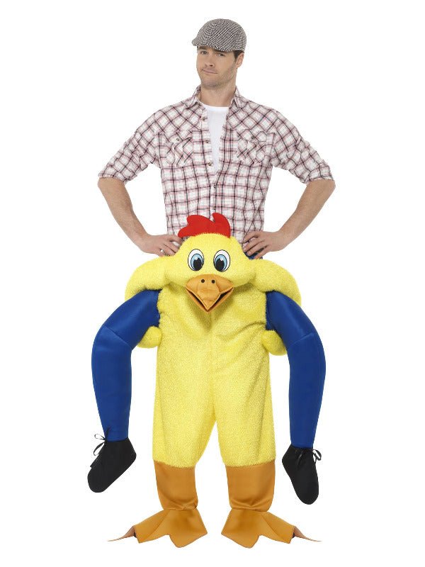 Piggyback Chicken Costume, Yellow - Adult Weekender