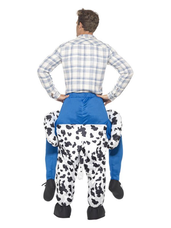 Piggyback Cow Costume, Black - Adult Weekender