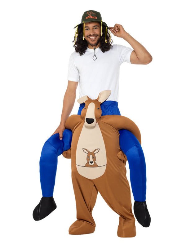 Piggyback Kangaroo Costume, Brown - Adult Weekender