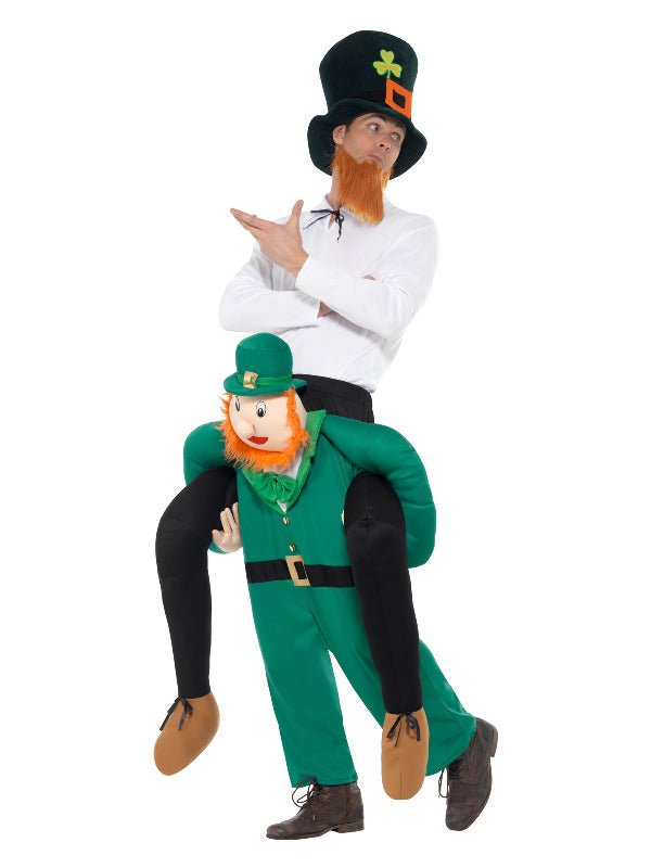 Piggyback Paddy's Leprechaun Costume, Green - Adult Weekender