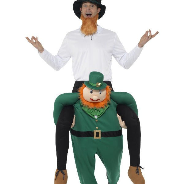 Piggyback Paddy's Leprechaun Costume, Green - Adult Weekender