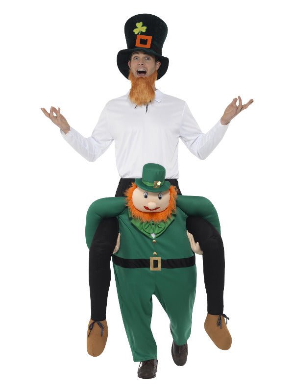 Piggyback Paddy's Leprechaun Costume, Green - Adult Weekender