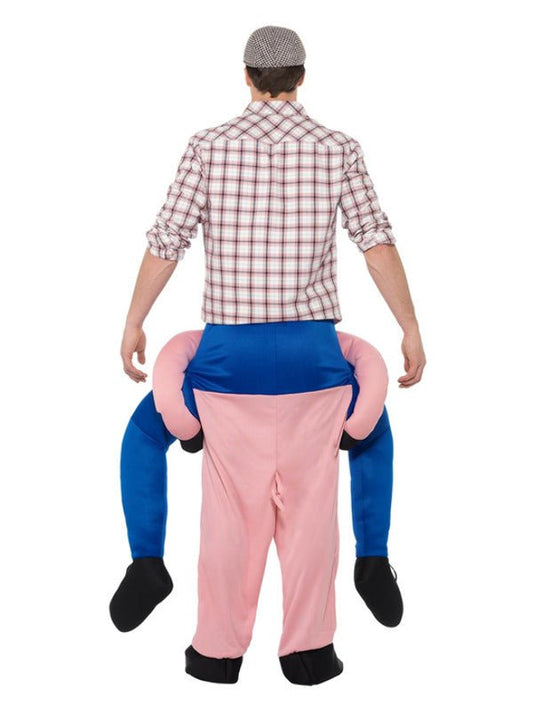 Piggyback Pig Costume, Pink - Adult Weekender