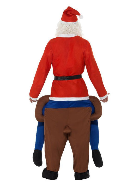 Piggyback Reindeer Rudolf Costume, Brown - Adult Weekender