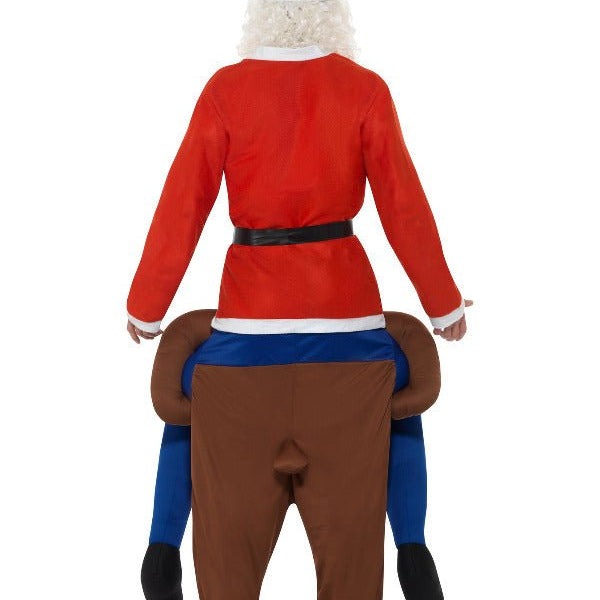 Piggyback Reindeer Rudolf Costume, Brown - Adult Weekender