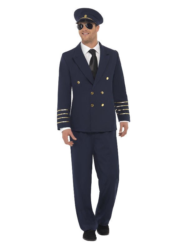 Pilot Costume, Navy Blue - Adult Weekender