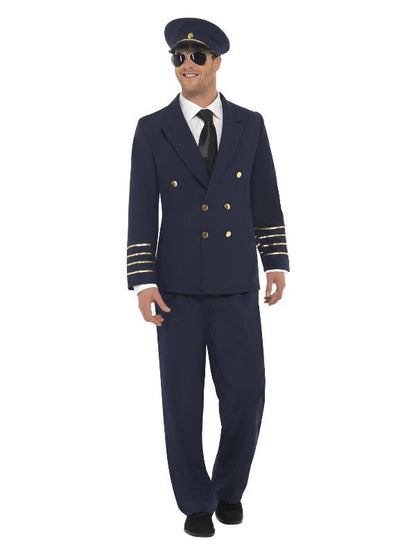 Pilot Costume, Navy Blue - Adult Weekender