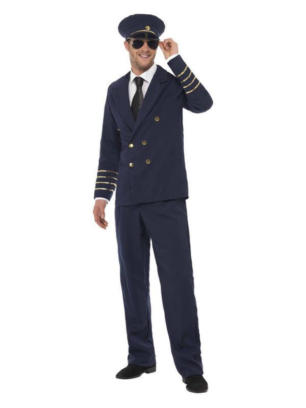 Pilot Costume, Navy Blue - Adult Weekender