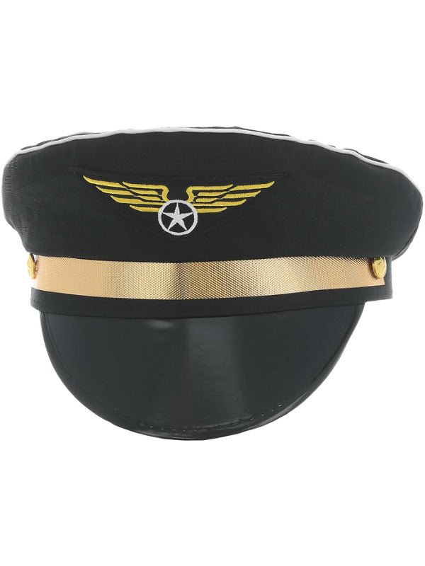 Pilots Cap, Black - Adult Weekender