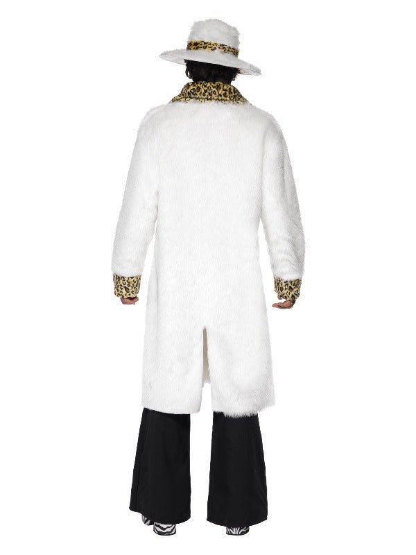 Pimp Costume, White and Leopard Skin, White - Adult Weekender