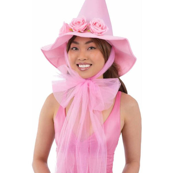 Pink Floral Good Witch Hat - Adult Weekender