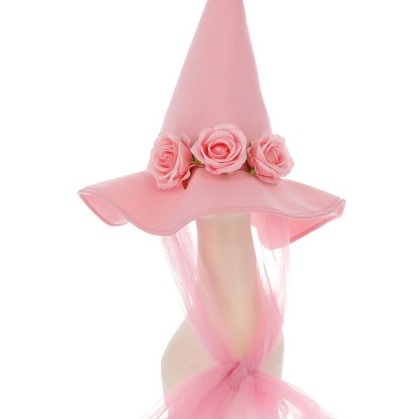 Pink Floral Good Witch Hat - Adult Weekender