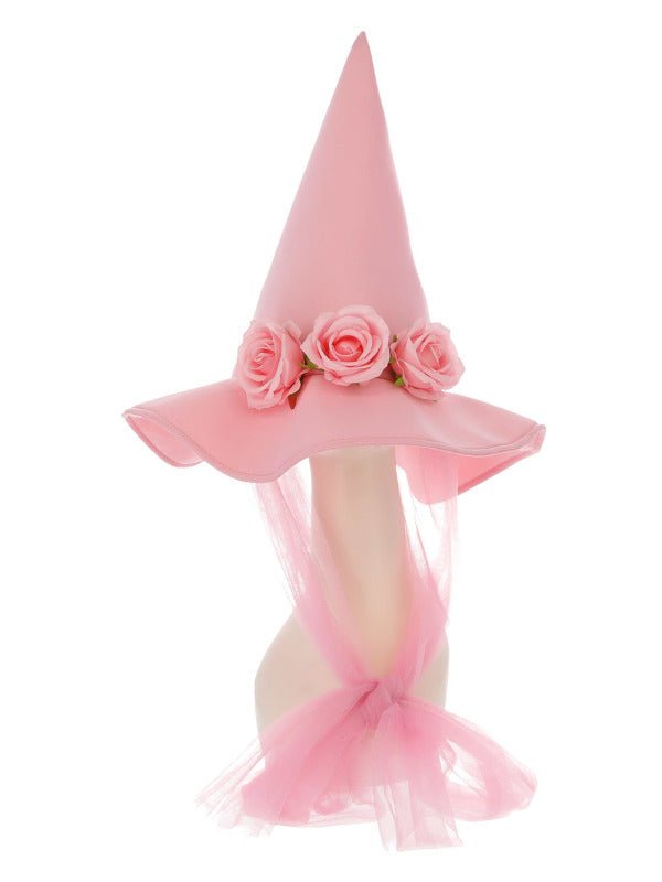 Pink Floral Good Witch Hat - Adult Weekender