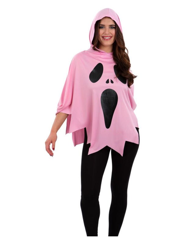Pink Ghost Poncho - Adult Weekender