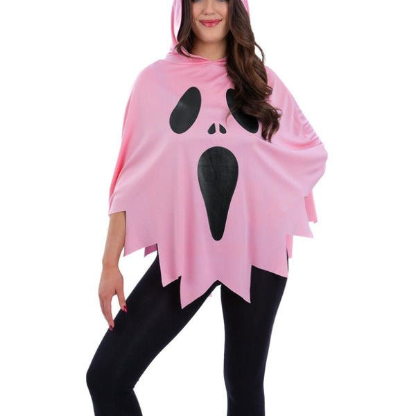 Pink Ghost Poncho - Adult Weekender
