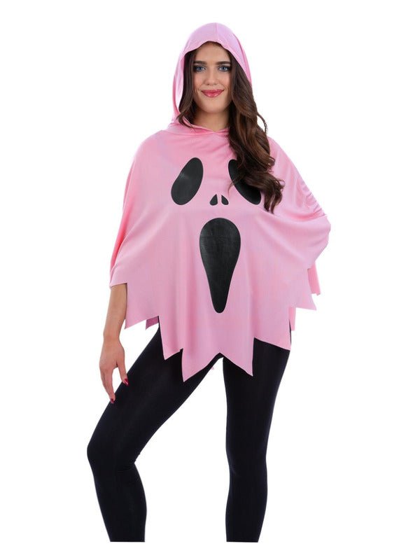 Pink Ghost Poncho - Adult Weekender