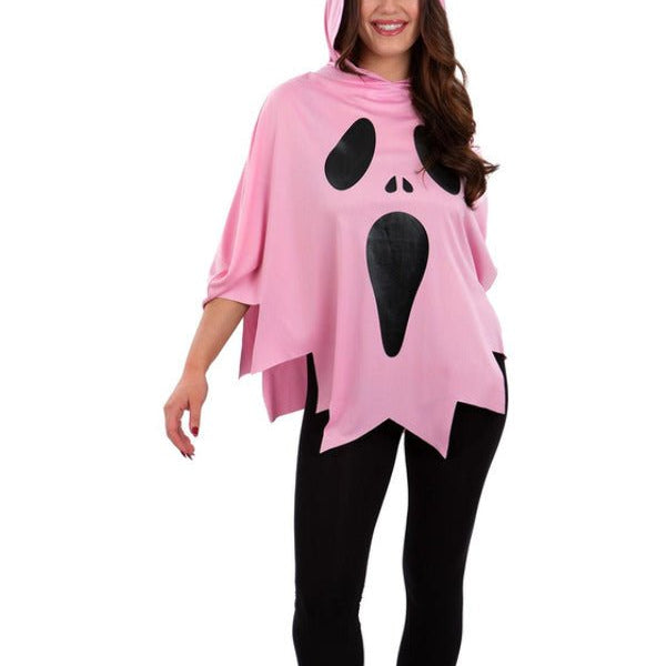 Pink Ghost Poncho - Adult Weekender