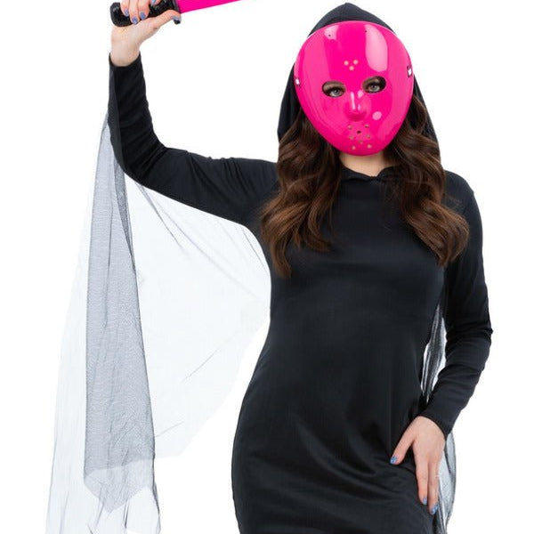 Pink Hockey Mask & Machete Kit - Adult Weekender