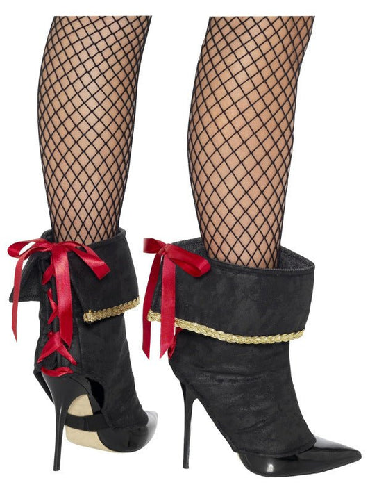 Pirate Boot Covers, Black - Adult Weekender