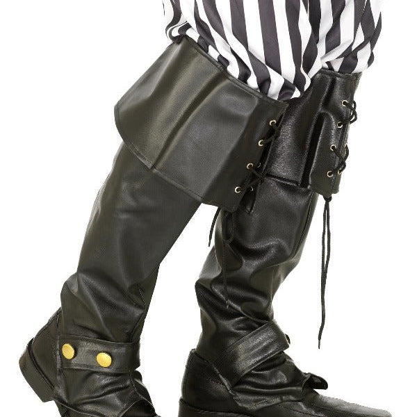 Pirate Bootcovers, Black - Adult Weekender