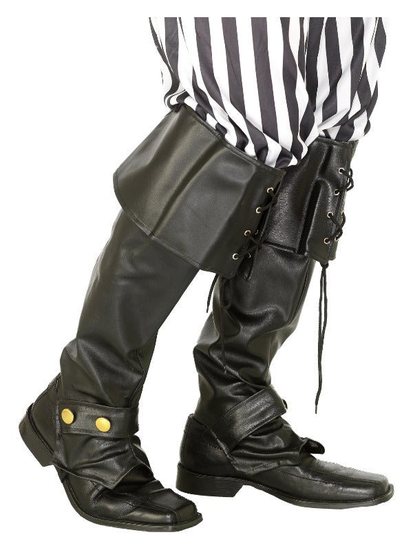 Pirate Bootcovers, Black - Adult Weekender